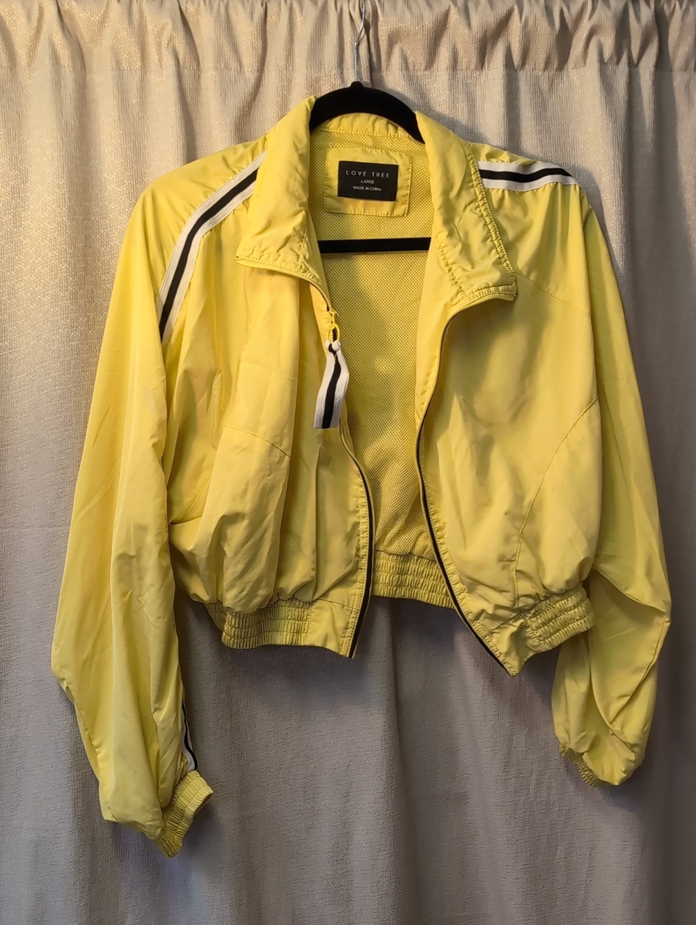 Love Tree | Cropped Full-Zip Windbreaker Jacket